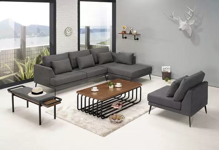 尼爾森L型布沙發