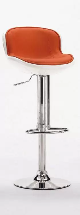 瓦特吧椅(白橘)
