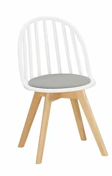 伊蒂絲造型椅(白)(布)(實木)