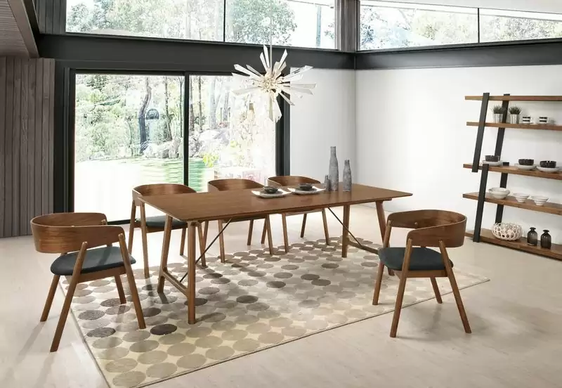 雷克斯6.6尺胡桃餐桌