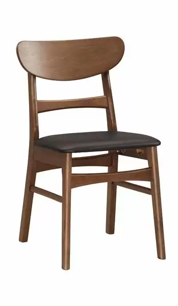 羅拉餐椅(皮)(實木)