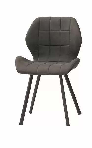 伯頓餐椅(灰色皮)