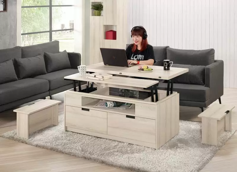 達爾維4尺升降大茶几