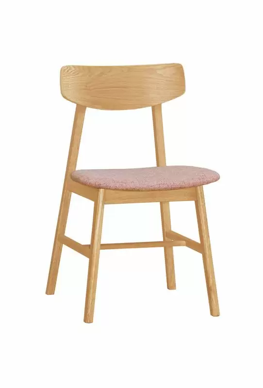 莉爾餐椅(布)(實木)