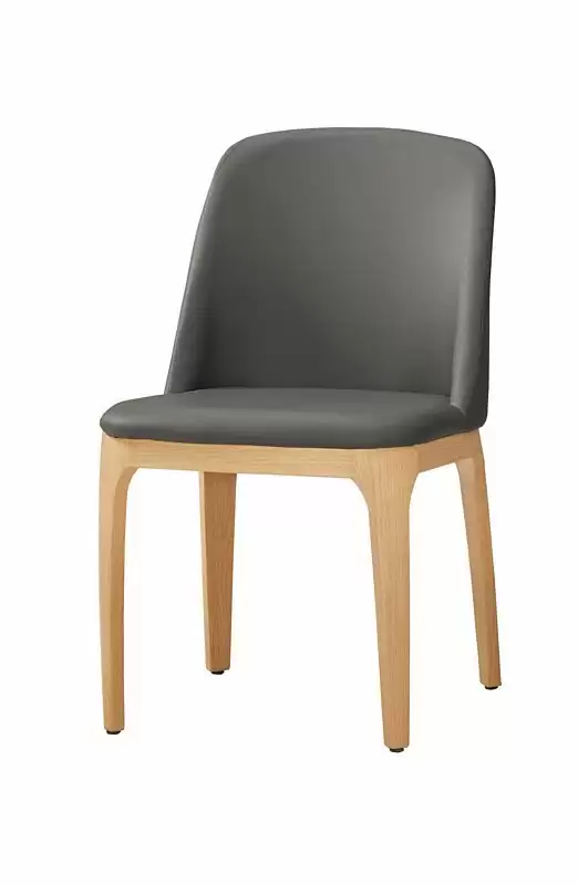 席拉餐椅(灰皮)(五金腳)