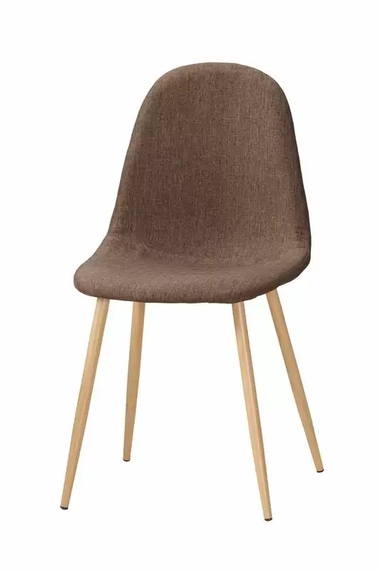 芬妮餐椅(棕色布)(五金腳)