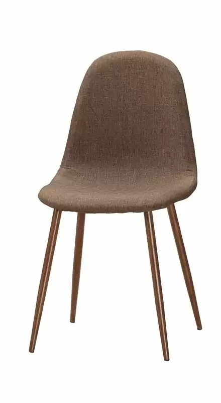 妮莉餐椅(棕色布)(五金腳)