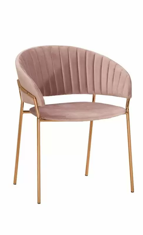 迪爾餐椅(粉布)