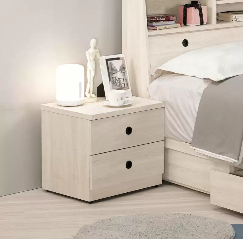 羅傑1.6尺二抽床頭櫃