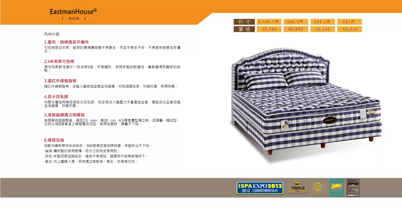 布拉格三線獨立筒床墊