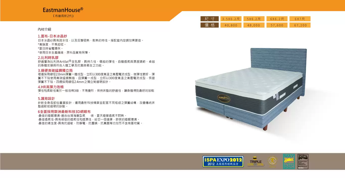 布達佩斯2代-比利時乳膠+日本冰晶涼感紗