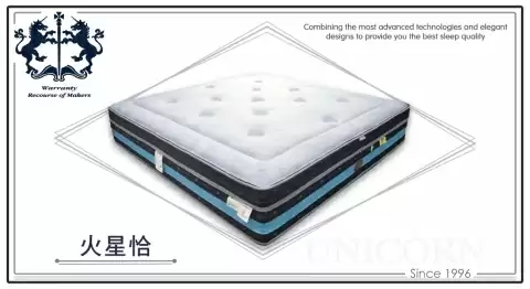 火星恰 天然乳膠五段式獨立筒床墊