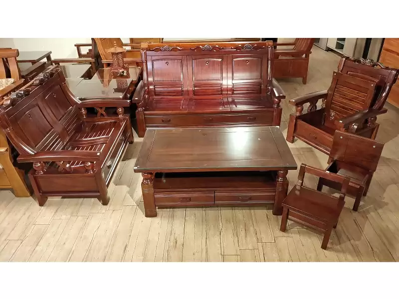 黃花梨全實木板椅(七件式)