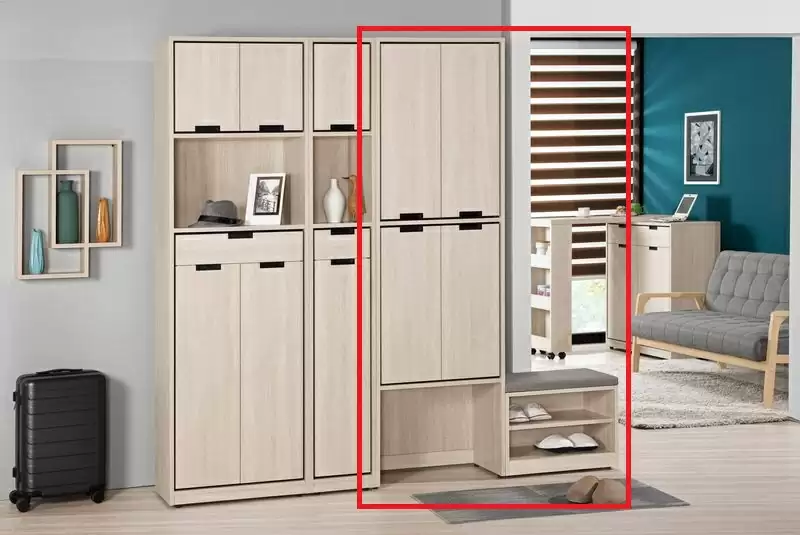 昆提斯2尺多功能玄關鞋櫃(含坐椅)