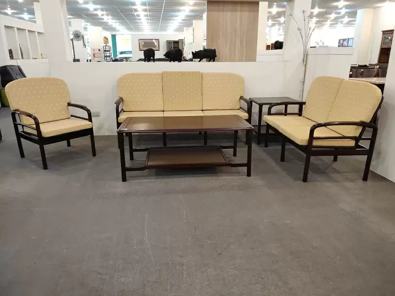 黑紫檀123組椅+大小茶几