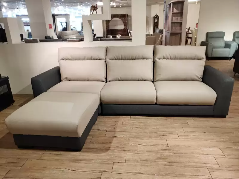 博美貓抓皮L型沙發