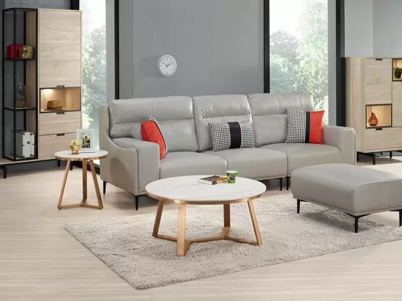 西瑞爾岩板圓几