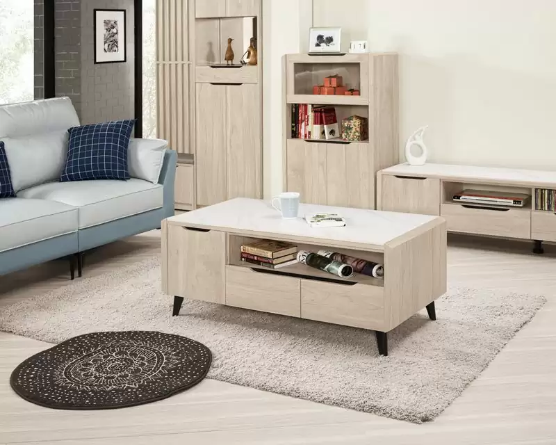 韋斯里4.3尺岩板大茶几