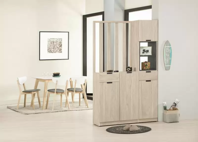 達里歐4尺玄關屏風組合鞋櫃(A型)