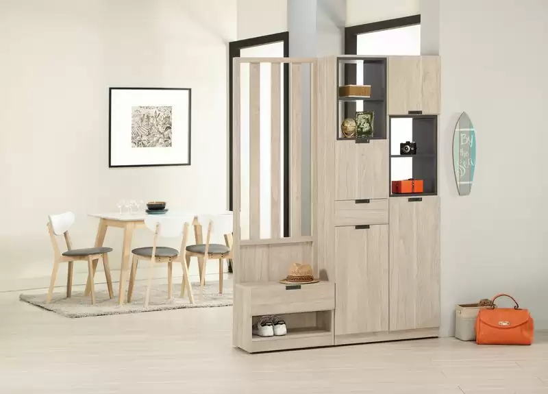 達里歐4.7尺玄關屏風組合鞋櫃