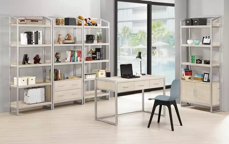 卡蜜拉4尺三抽書桌