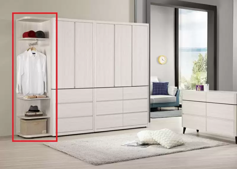 艾德嘉1.5尺開放置物衣櫥