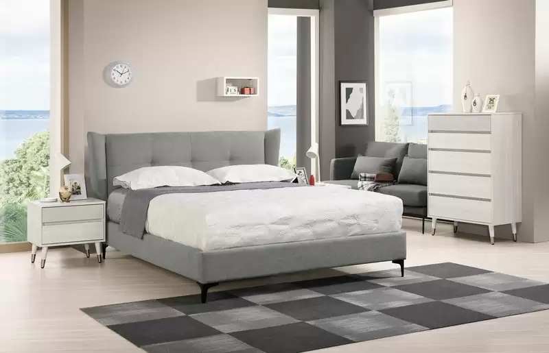 雪麗雅雙人床(布)