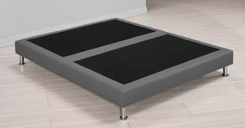 瑪莎雙人床底(灰色皮)