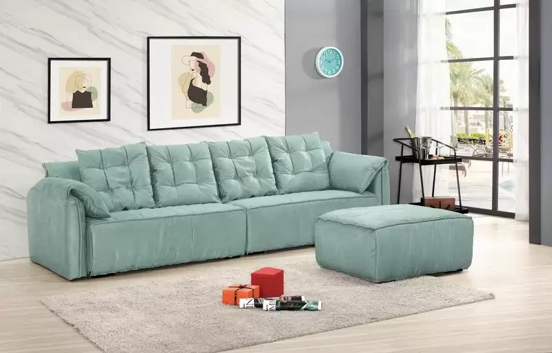 碧翠絲L型布沙發