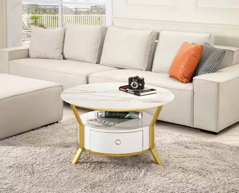 瓦特2.7尺岩板大圓几