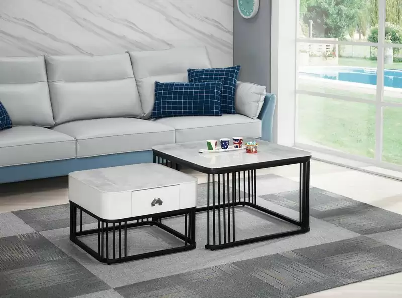 山納岩板茶几組