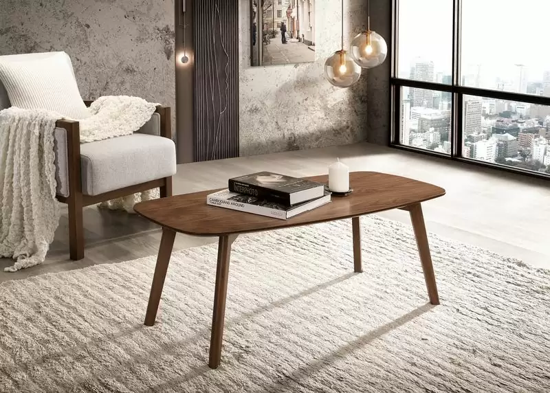 傑恩大茶几(胡桃色)