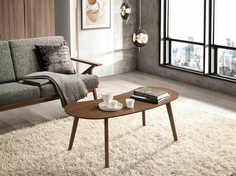 比琳達大茶几(胡桃色)