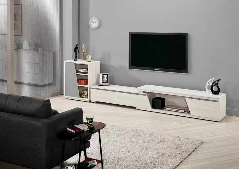 蘿克斯5.9尺岩板伸縮長櫃