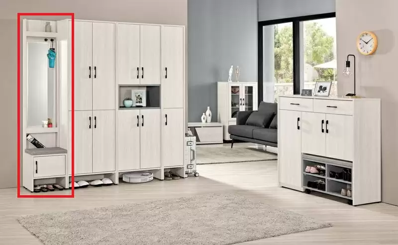 蘿克斯1.3尺玄關鞋櫃(鏡面)