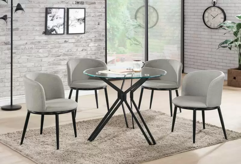 蒂娜3尺玻璃圓桌