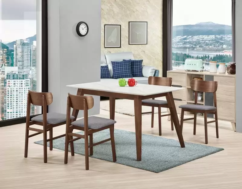 華爾斯岩板4尺餐桌