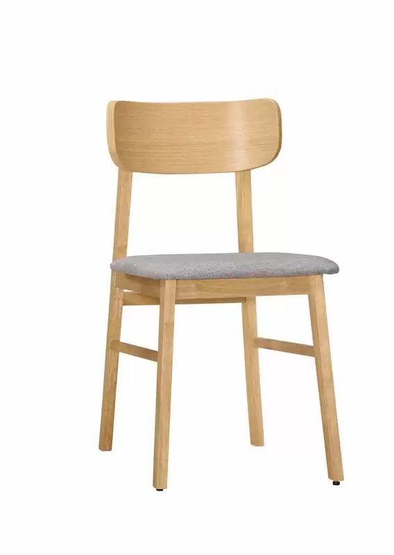 雪倫餐椅(布)(實木)