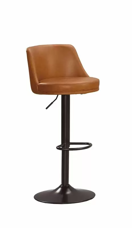 艾德嘉升降吧椅(橘色皮)