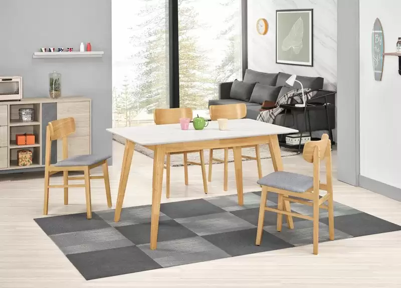 哈利斯岩板4尺餐桌