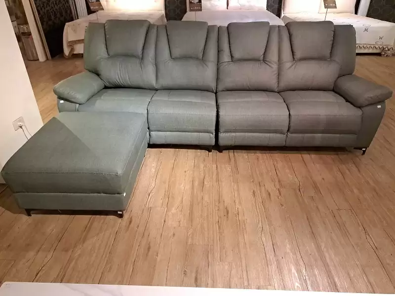 愛加 貓抓皮L型沙發