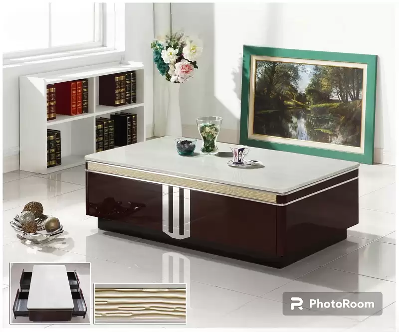 傑森石面四抽茶几