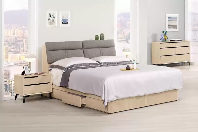 朵利斯雙人床頭箱