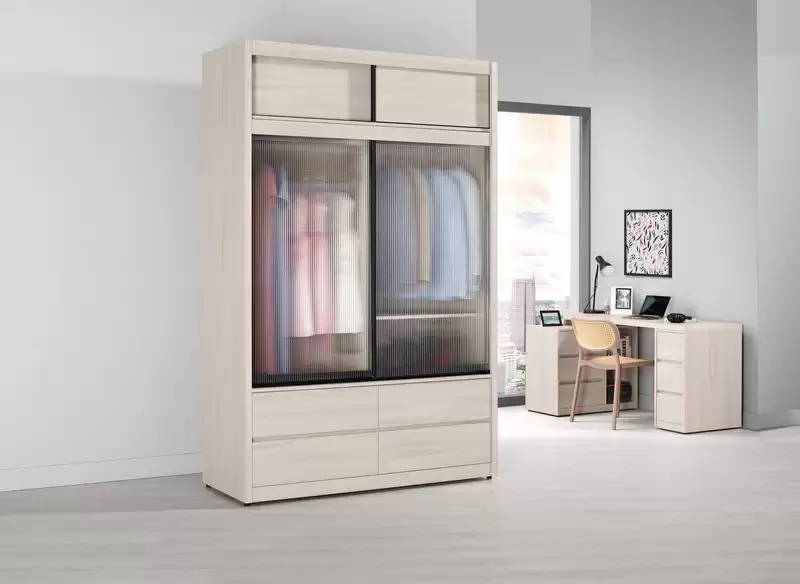 里斯特5尺被櫥式鋁框拉門衣櫥