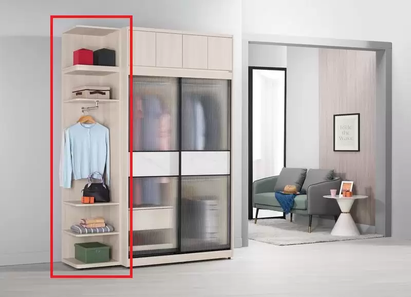 里斯特1.5尺開放置物衣櫥