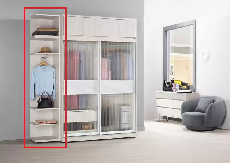 蘿克斯1.5尺開放置物衣櫥