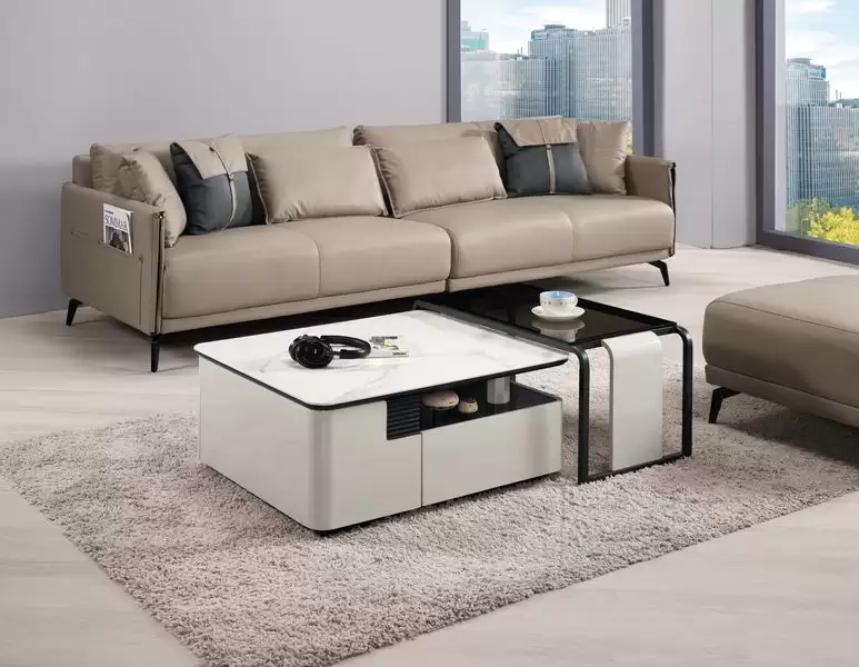 波爾登岩板茶几組