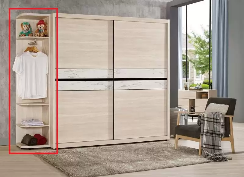 丹妮拉1.5尺開放置物衣櫥