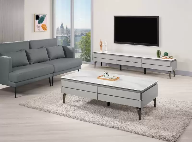 貝德4.3尺玻璃大茶几