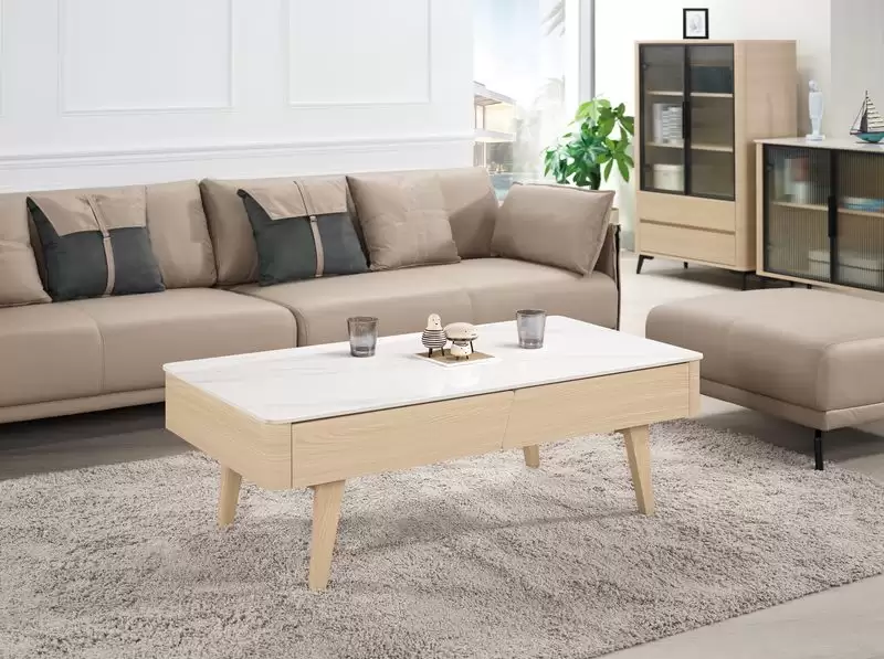 艾維斯4尺岩板大茶几